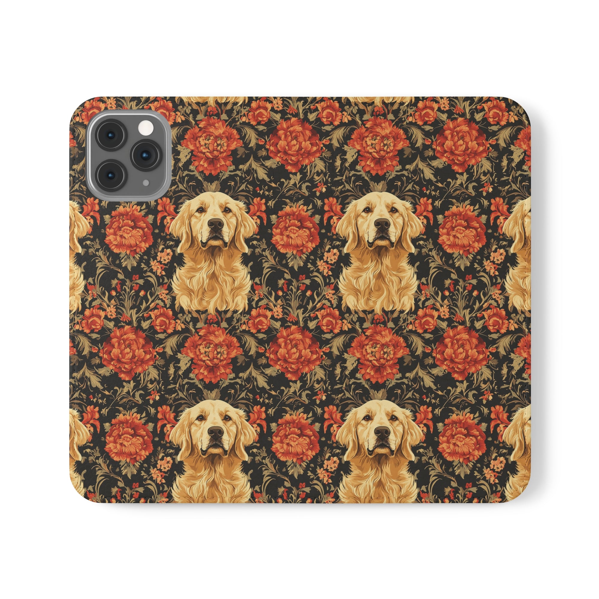 Golden Pawsatronic Tapestry Flip Cases