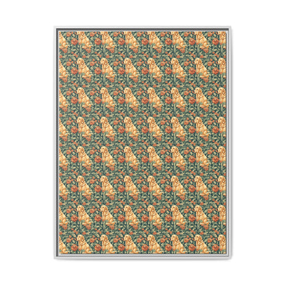 Blooming Goldie Glam Matte Canvas, Framed