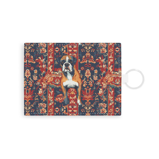 Boxer Blossom Tapestry Delight Leather Card Holder