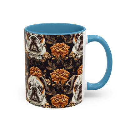 Bloomingly Bulldogistic Bouquet Accent Coffee Mug