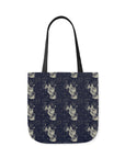 Celestial Boxer Bliss Canvas Tote Bag