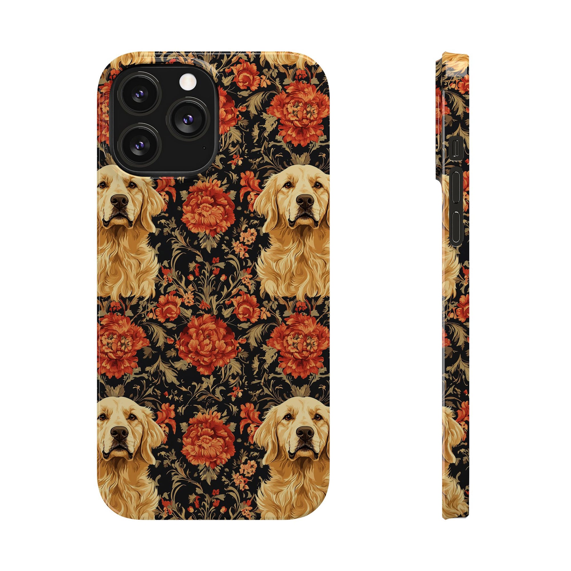 Golden Pawsatronic Tapestry Slim Phone Cases