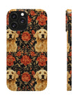 Golden Pawsatronic Tapestry Slim Phone Cases