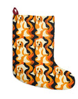 Golden Woof Abstract Glamour Christmas Stockings