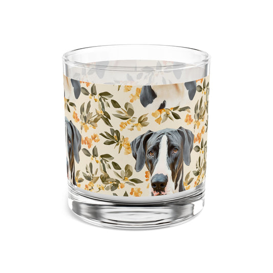 Majestic Great Dane Meadow Rocks Glass