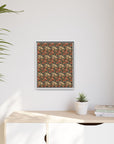 Blooming Pug Paradise Matte Canvas, Framed