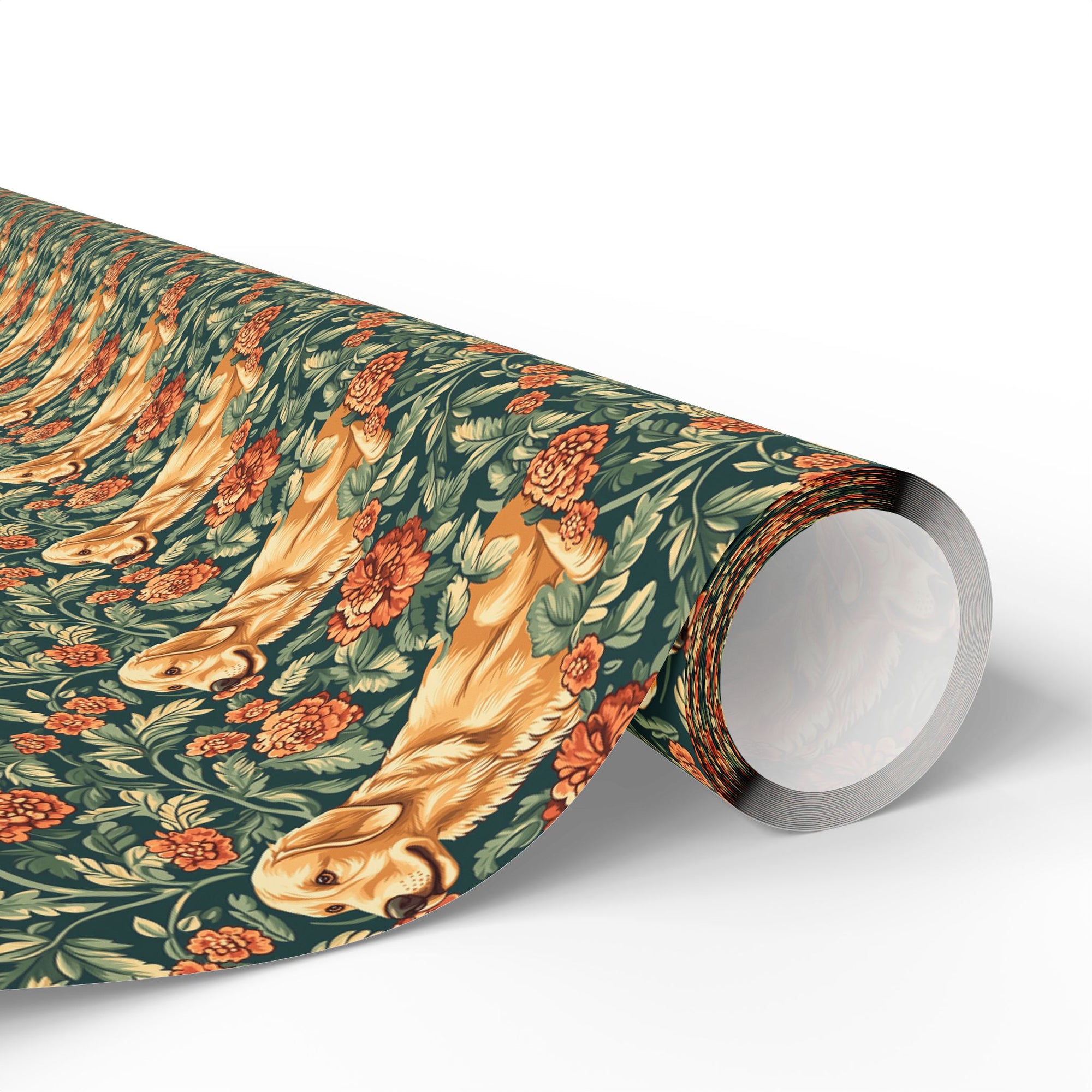 Blooming Goldie Glam Wrapping Paper