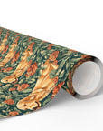 Blooming Goldie Glam Wrapping Paper