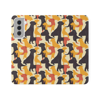 Modern Charm Labrador Chic Flip Cases