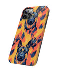 Impressionistic German Shepherds Slim Phone Cases