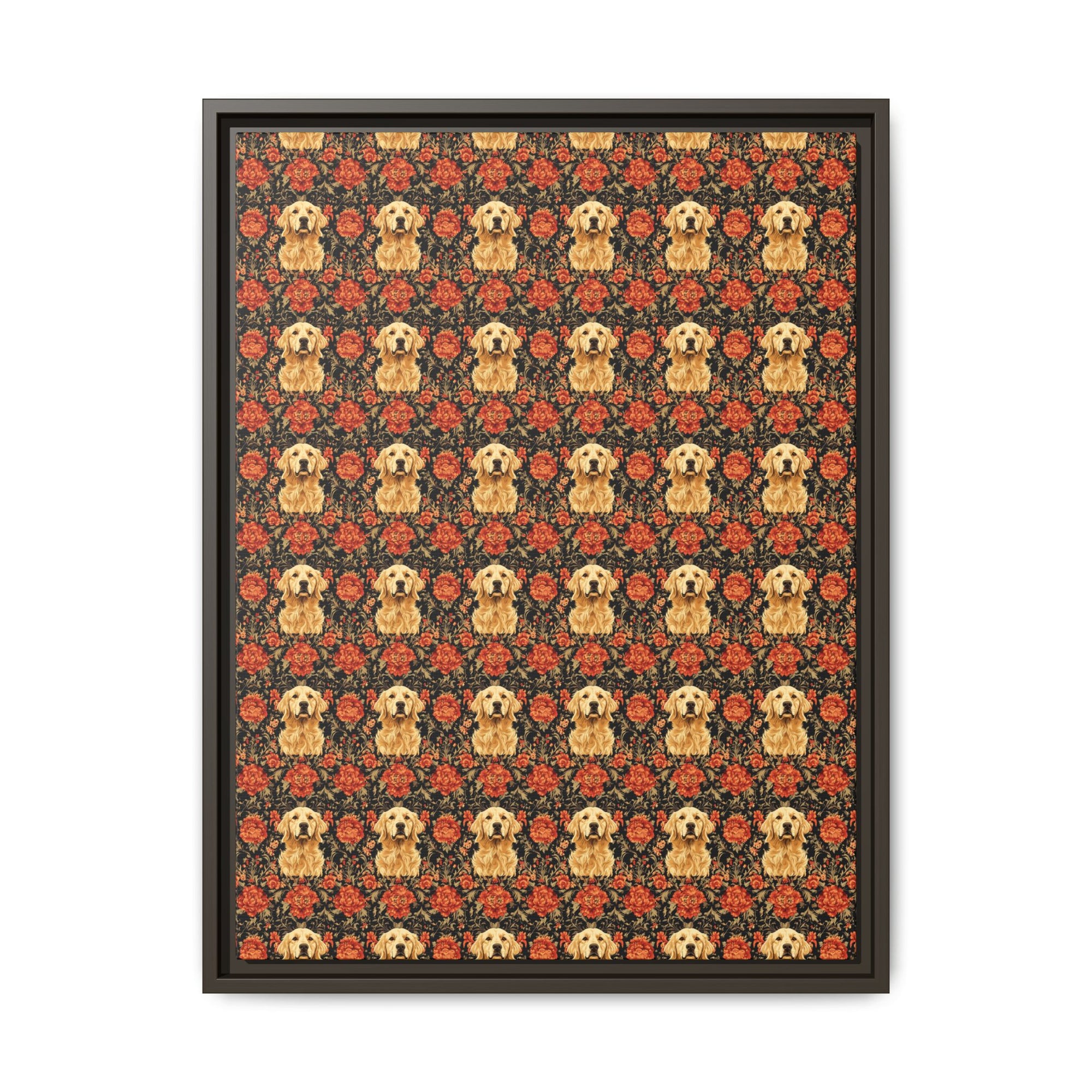 Golden Pawsatronic Tapestry Matte Canvas, Framed