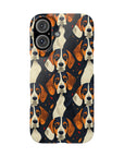 Beagle Glimmer Gaze Glamour Slim Phone Cases