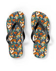 Corgi Carnival Couture Flip Flops