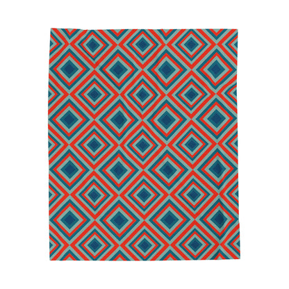 Groovy Diamond Velveteen Plush Blanket