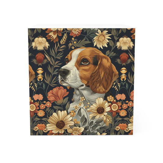 Beagle Blossoms Note Cube