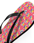 Bubblegum Glamour Bulldog Bouquet Flip Flops