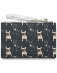 Frenchie Celestial Soar Clutch Bag