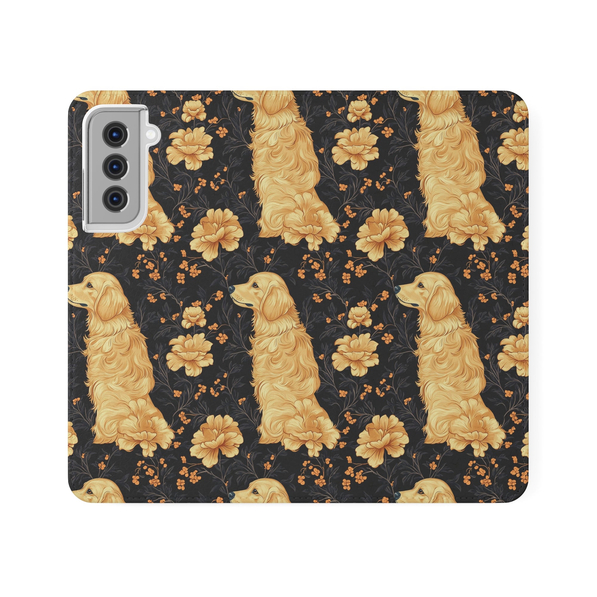 Golden Paws Floral Frenchie Flip Cases