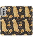 Golden Paws Floral Frenchie Flip Cases