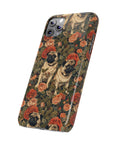 Blooming Pug Paradise Slim Phone Cases