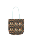 Beagle Blossom Bonanza Canvas Tote Bag