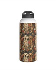 Blossoming Labradors Bouquet Stainless Steel Water Bottle