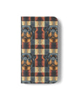 Pawsome Rottweiler Royalty Plaid Flip Cases