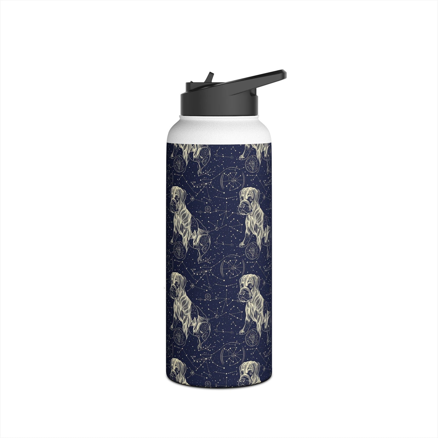 Celestial Boxer Bliss Stainless Steel Water Bottle