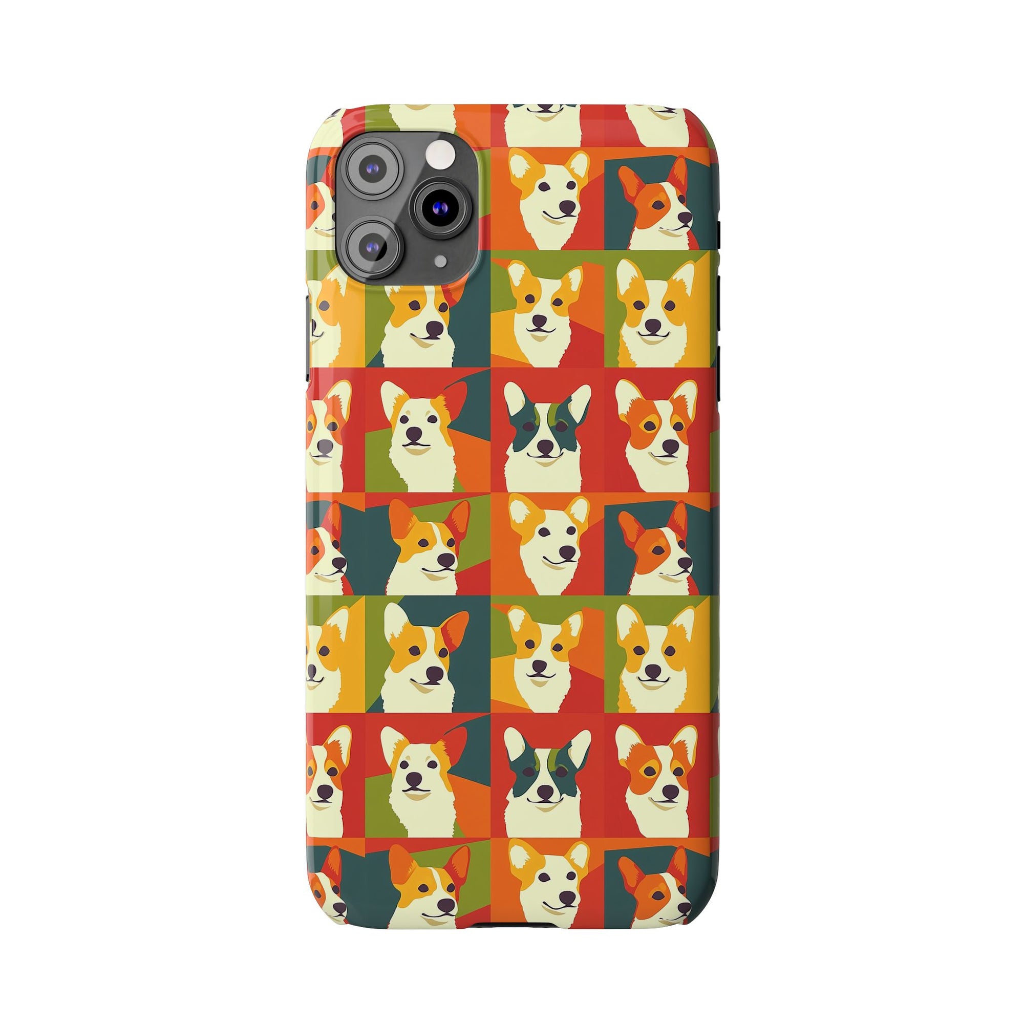 Corgi Chic Popart Pup Slim Phone Cases