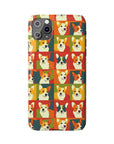 Corgi Chic Popart Pup Slim Phone Cases