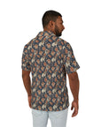 Blooming Bulldog Beauty Men's Hawaiian Camp Shirt