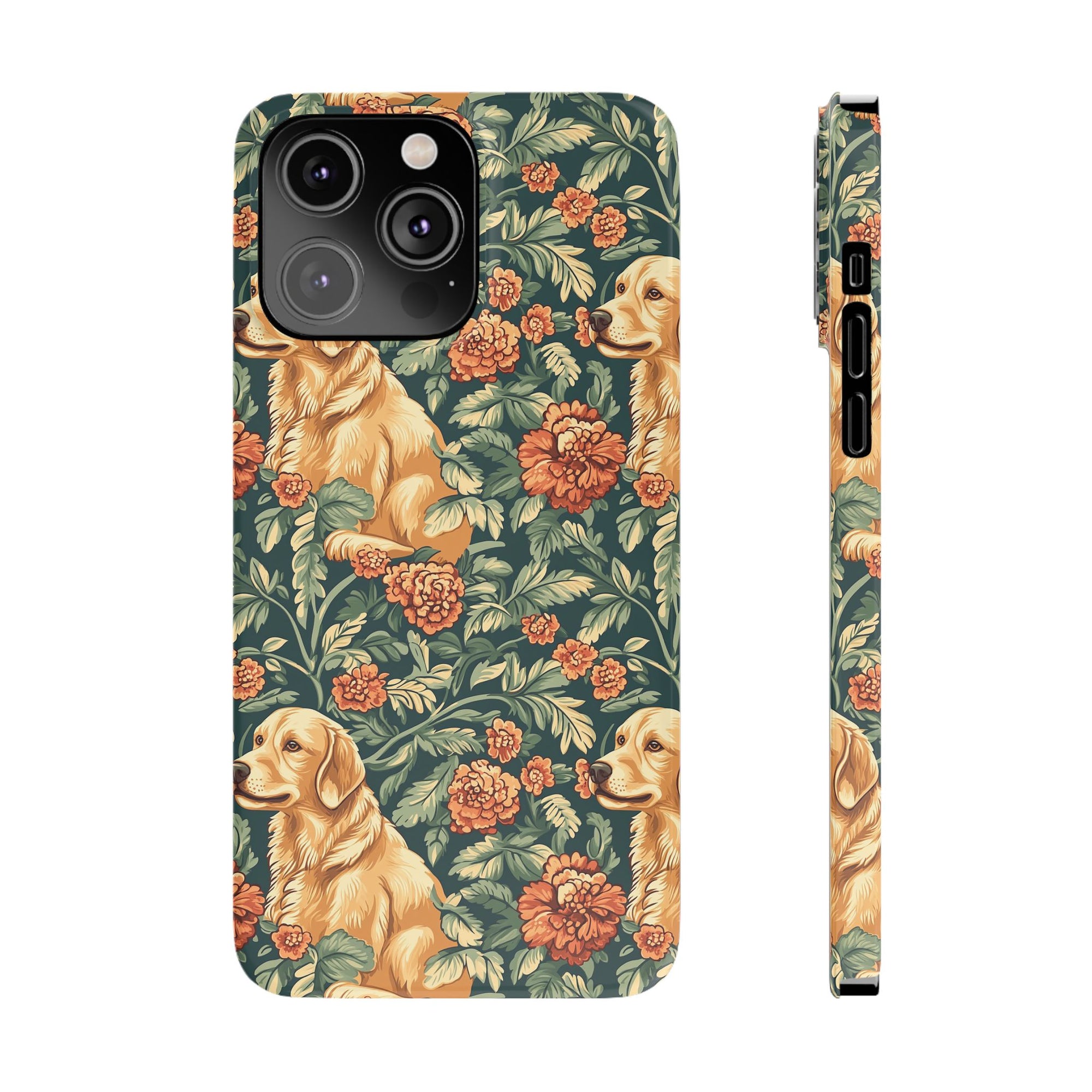 Blooming Goldie Glam Slim Phone Cases