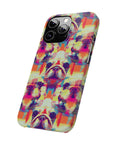 Glitchy Bulldog Blitz Slim Phone Cases