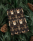 Nighttime Corgi Glow Stride Gift Wrap Papers