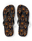 Modern Rottweiler Royalty Flip Flops