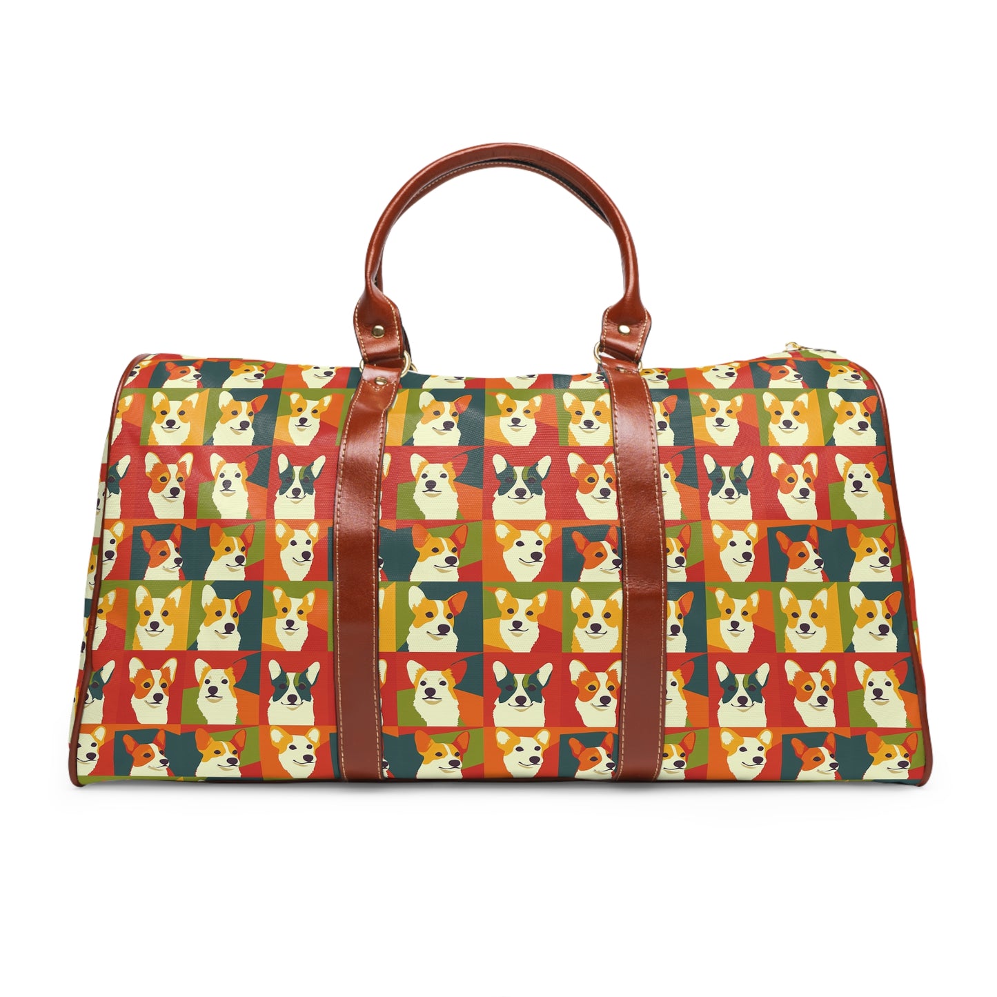 Corgi Chic Popart Pup Waterproof Travel Bag