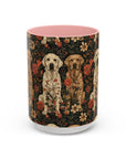 Blossoming Labradors Bouquet Accent Coffee Mug