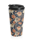 Blooming Bulldog Beauty Stainless Steel Travel Mug