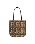 Blossoming Labradors Bouquet Canvas Tote Bag