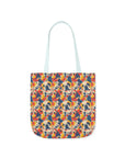 Bloom Pup Frenchietastic Splatter Canvas Tote Bag