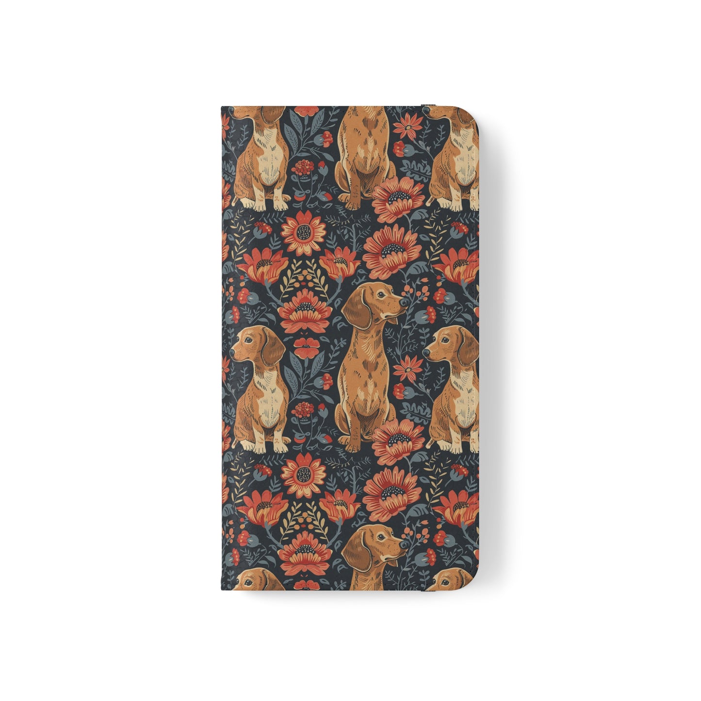 Floral Pawsome Dachsund Delight Flip Cases