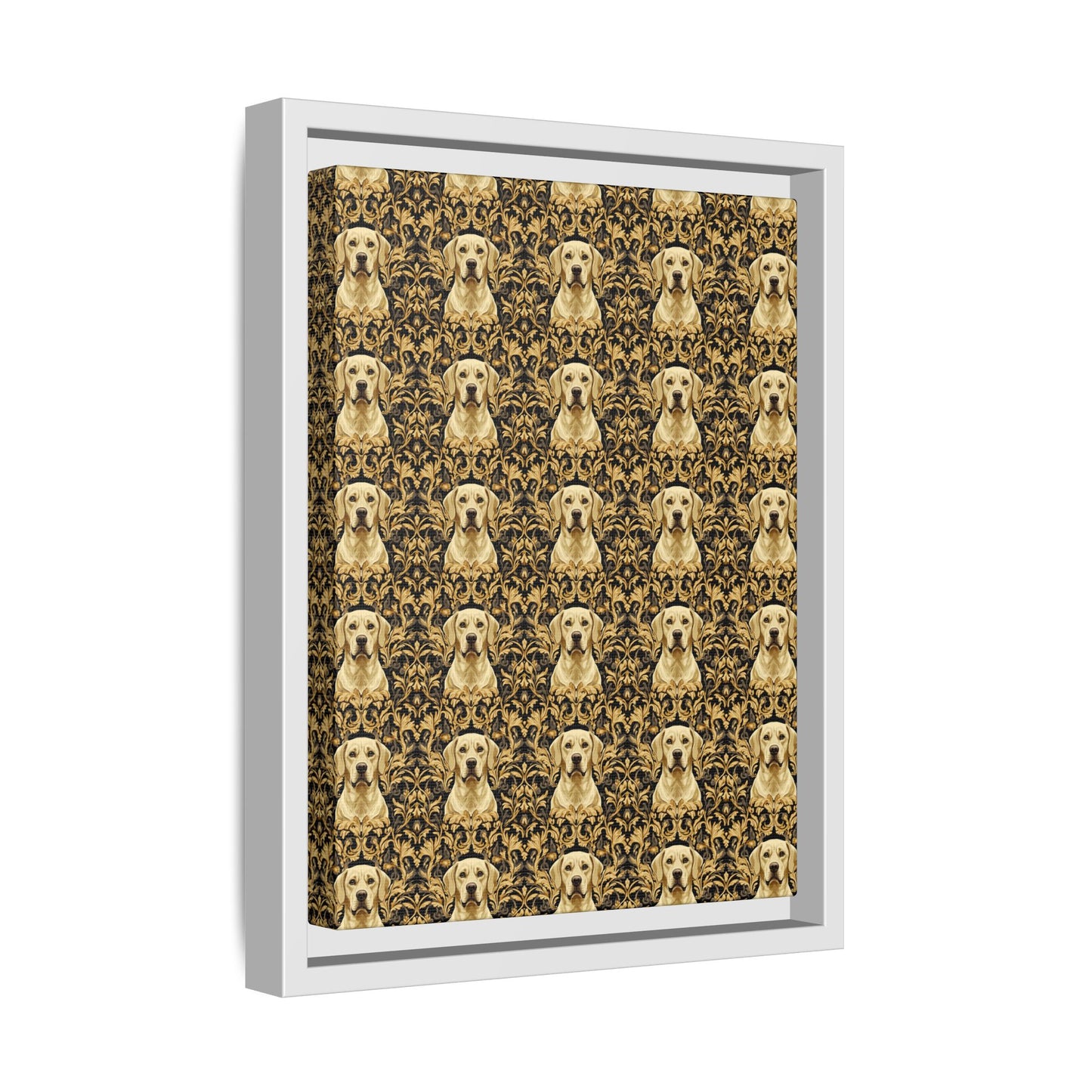 Royal Pawsitivity Labs Matte Canvas, Framed