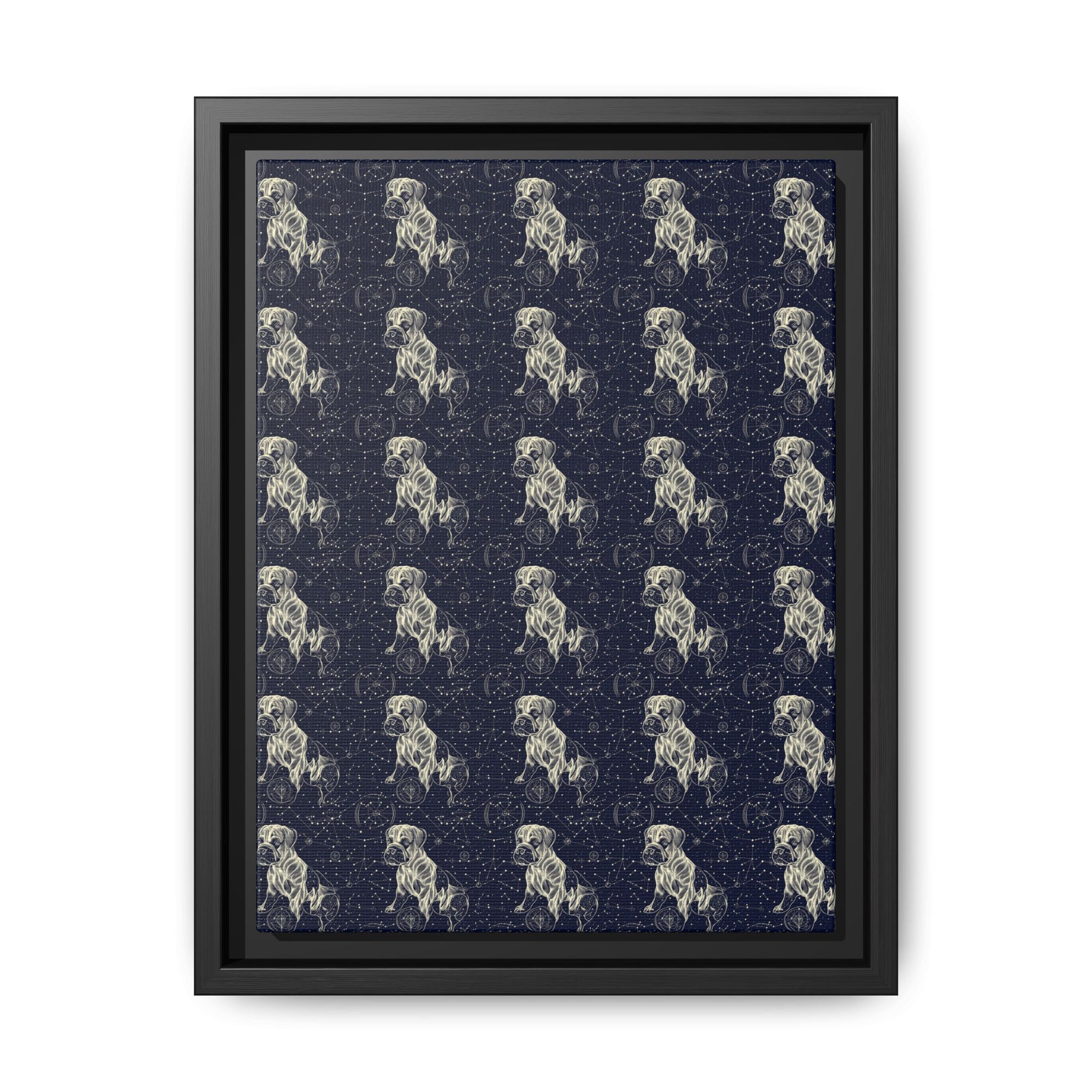 Celestial Boxer Bliss Matte Canvas, Framed