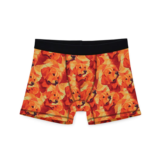 Golden Glamour Paws Men's Boxers