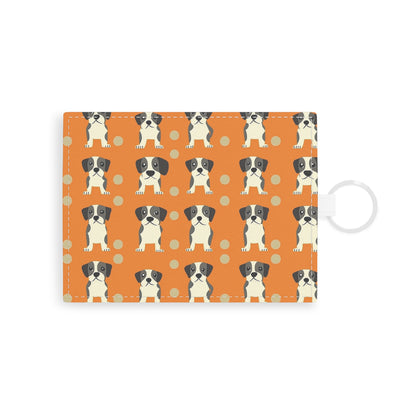 Boxer Blissful Chic Canine Leather Card Holder