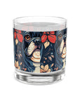 Gothic Rose Bulldog Noir Enchantment Rocks Glass