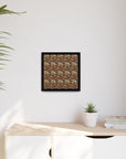 Blooming Pug Paradise Matte Canvas, Framed