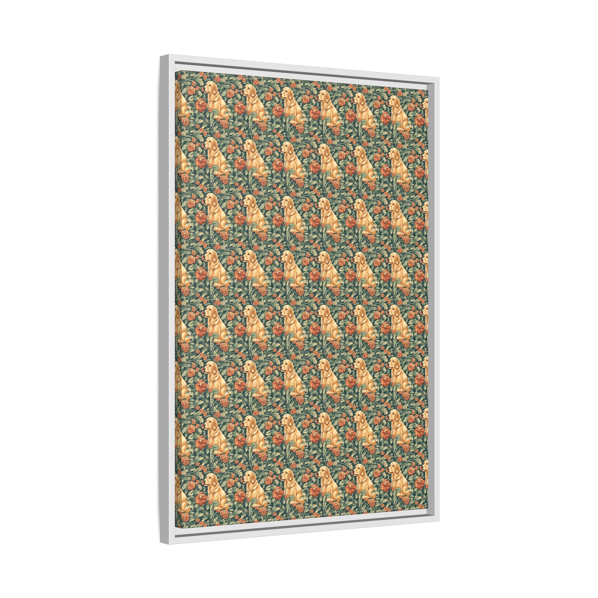 Blooming Goldie Glam Matte Canvas, Framed