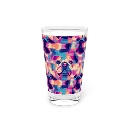 Dazzling Bulldog Chic Pint Glass