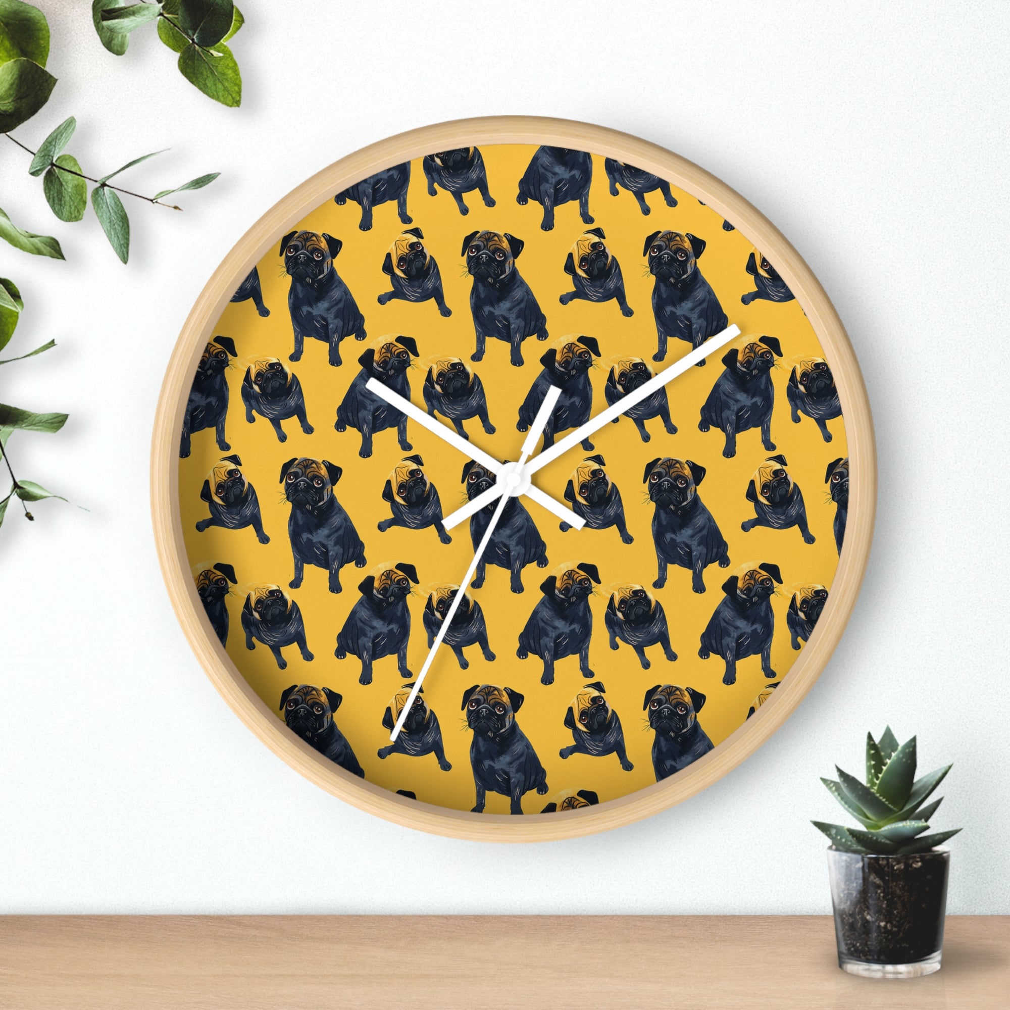 Puglet Posh Paradise Wall Clock